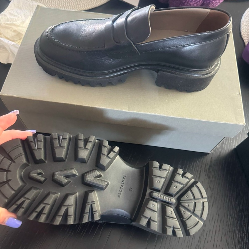 All Saints size 7 women’s loafers